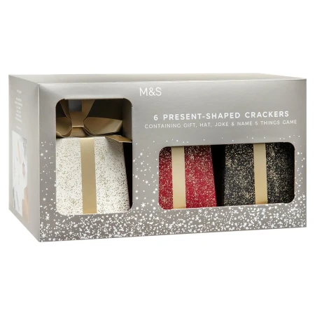 Marks & Spencer 6 Present-Shaped Christmas Crackers.webp