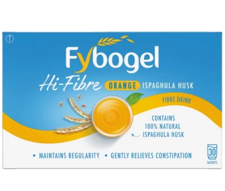 Fybogel Hi-Fibre Orange Flavour for Constipation Relief 6.webp