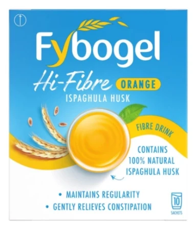Fybogel Hi-Fibre Orange Flavour for Constipation Relief 10.webp