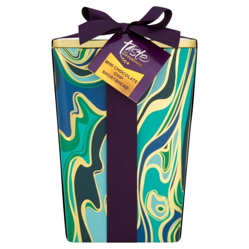 Przejdź do produktu Sainsbury's Mini Belgian Dark Chocolate Chip All-Butter Shortbread Gift Tin 250g