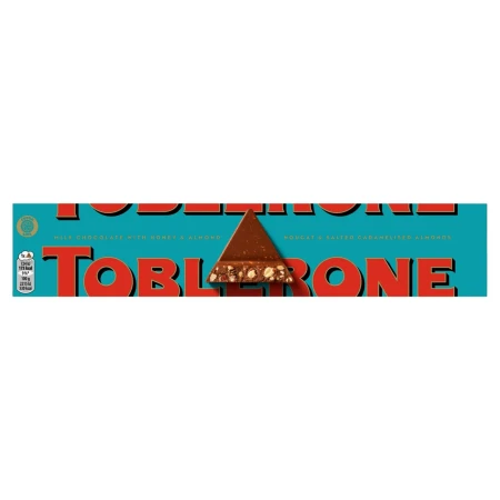 Toblerone Milk Chocolate, Honey & Almond Nougat & Salted Caramelised Almonds Bar 340g 2.webp