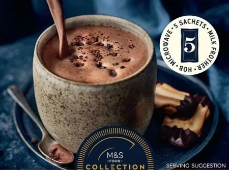 M&S Collection Belgian  5 Dark Drinking Chocolate Sachets 175g 4.webp
