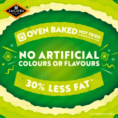 Jacob's Crinkly's Cheese & Onion Flavour Baked Snacks Multipack 7.webp