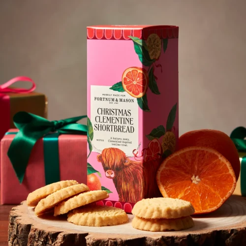 Przejdź do produktu Fortnum & Mason Christmas Buttery & Zesty Clementine Shortbread 125g