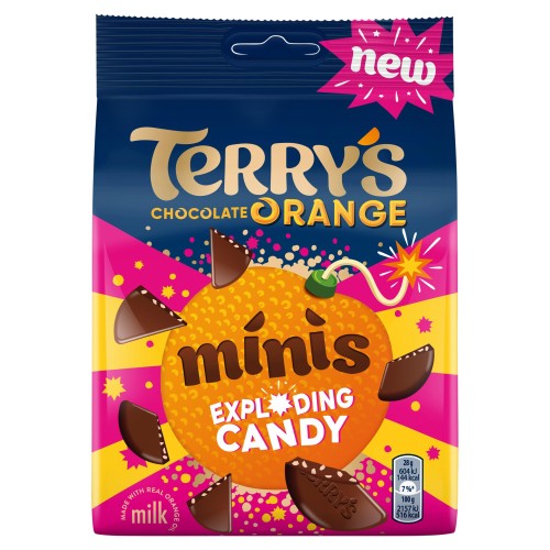 Przejdź do produktu Terry's  Milk Chocolate Orange Minis Exploding Candy 105g