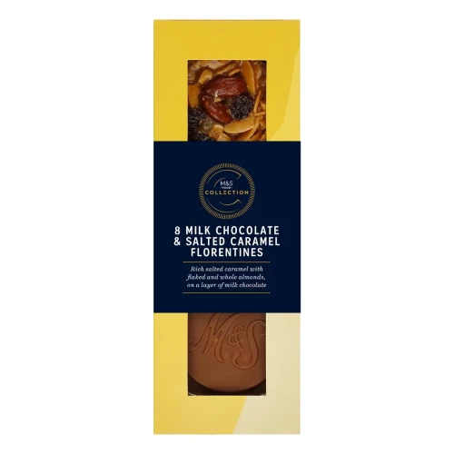 Przejdź do produktu Marks & Spencer Collection 8 Milk Chocolate & Salted Caramel Florentines 170g