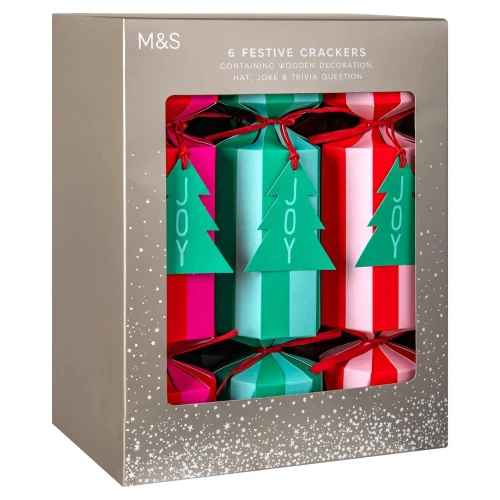 Przejdź do produktu Marks & Spencer 6 Modern Brights Festive Christmas Crackers