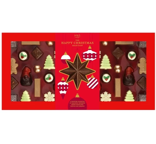 Przejdź do produktu Marks & Spencer The Happy Christmas Chocolates, Truffles & Caramels Selection Box 440g