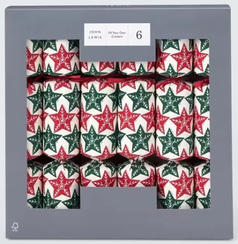 Przejdź do produktu John Lewis FILL YOUR OWN 6 Star 30cm Christmas Crackers