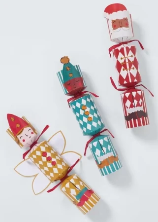 John Lewis Harlequin Mini Christmas Crackers, Pack of 6 4.webp