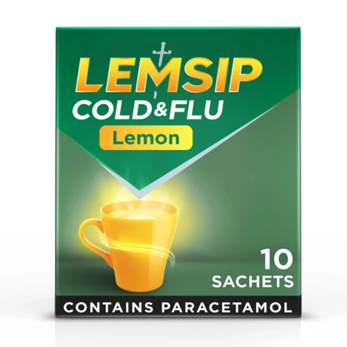 Przejdź do produktu Lemsip Cold & Flu Lemon Sachets 10 Per Pack