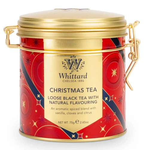 Przejdź do produktu Whittard Black Christmas Tea with Cloves, Orange Peel, Vanilla Tin 75g
