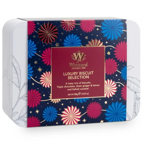 Przejdź do produktu Whittard Luxury Biscuit Selection - Sweet Salted Caramel, Ginger & Lemon, Triple Chocolate Tin  450g