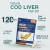 Zipvit Cod Liver Oil Capsules High Strength 1000mg + Vitamin D & A, Supports Heart, Brain, Eye Health, Eco-Friendly Resealable Pouch, 120 Softgel Capsules 5.jpg