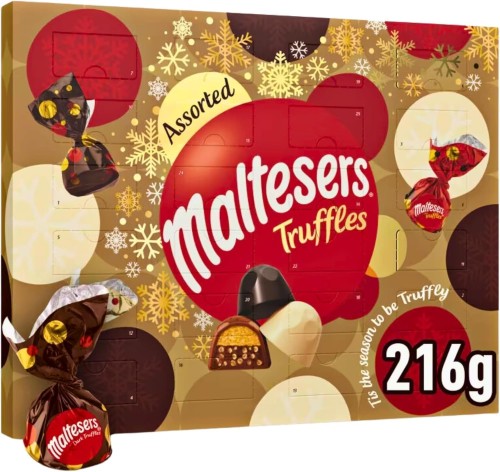 Przejdź do produktu Maltesers Assorted Milk, Dark & White Chocolate Truffles Advent Calenday 216g