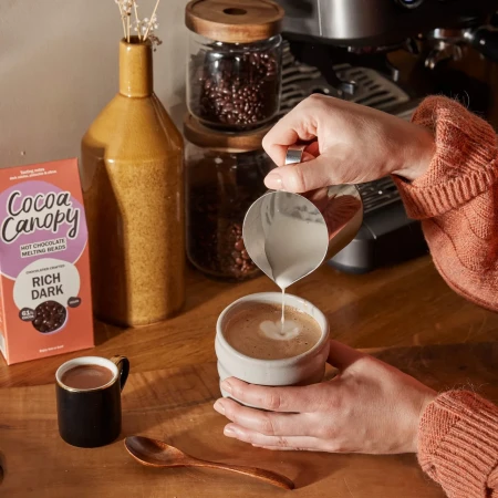 Cocoa Canopy Rich Dark Crafted Hot Chocolate Beads 225g 5.webp