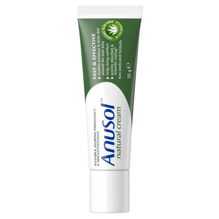 Anusol Natural Cream, Non Medicated, Relieves Anal Itching & Discomfort, Suitable For Pregnancy & Breastfeeding 30g 8.webp