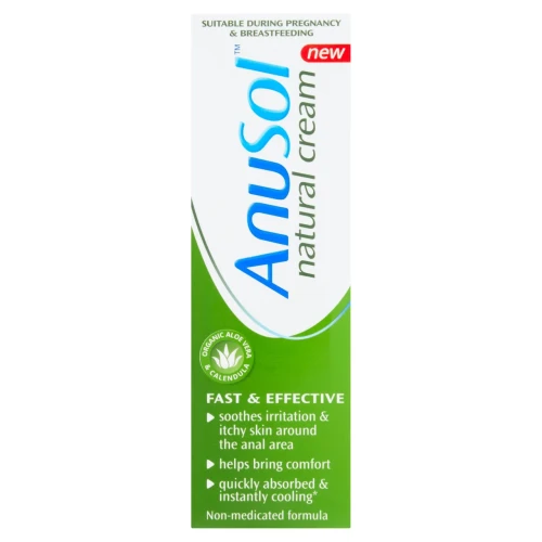 Przejdź do produktu Anusol Natural Cream, Non Medicated, Relieves Anal Itching & Discomfort, Suitable For Pregnancy & Breastfeeding 30g