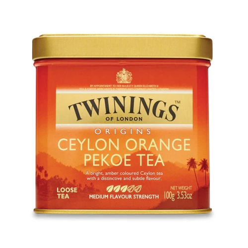 Przejdź do produktu Twinings Ceylon Orange Pekoe Loose Tea Caddy 100g