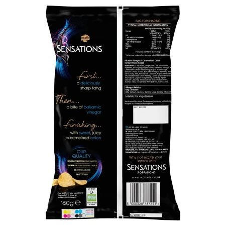 Sensations Balsamic Vinegar & Caramelised Onion Sharing Bag Crisps 2.webp