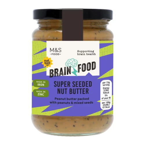Przejdź do produktu Marks & Spencer Brain Food Super Seeded Crunchy Nut Butter 340g