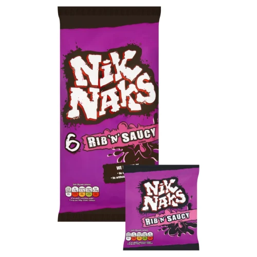 Przejdź do produktu Nik Naks Rib 'N' Saucy Crisps 6 x 20g