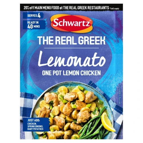 Przejdź do produktu Schwartz The Real Greek Lemonato One Pot Lemon Chicken Seasoning Blend 30g