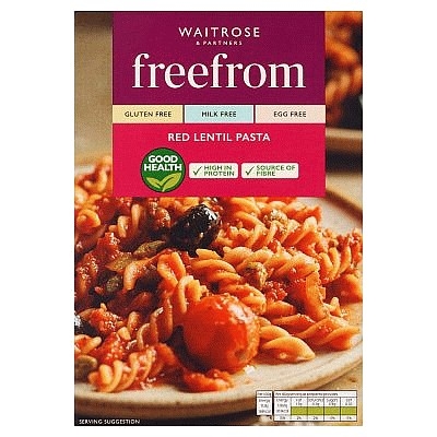Przejdź do produktu Waitrose Free From Gluten Red Lentil Pasta 250g