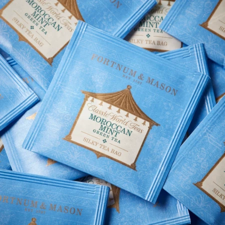 Fortnum & Mason Moroccan Mint Green Tea, 15 Whole Leaf Silky Tea Bags, 37.5g 3.webp
