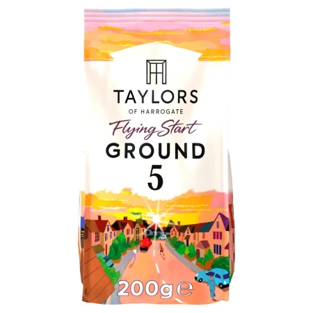 Taylors of Harrogate Flying Start 100% Arabica Coffee Ground Coffee 200g.webp