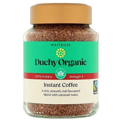 Przejdź do produktu Waitrose Duchy Organic Faitrade 100% Arabica INSTANT Coffee 100g