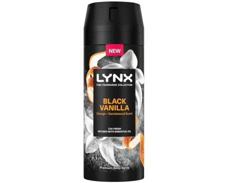 Lynx Fine Fragrance Collection BLACK VANILLA Orange & Sandalwood Premium Body Spray 150ml 10.jpg