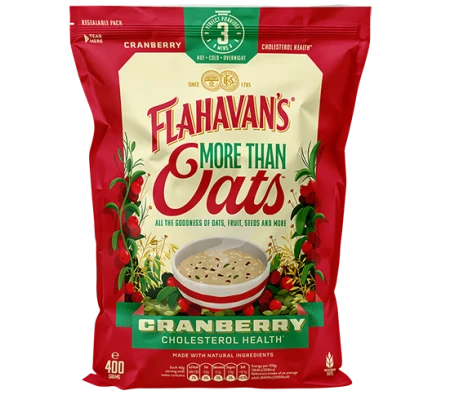 Flahavan’s More Than Oats – Cranberry 400g 2.png