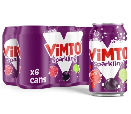 Vimto Sparkling Mixed Fruit Juice Drink Cans 6 x 330ml  2.jpg