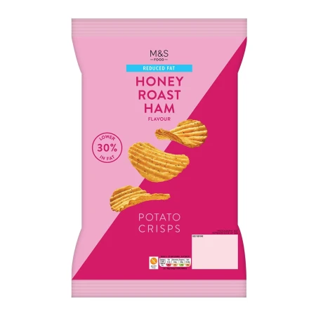 M&S Reduced Fat Honey Roast Ham Crisps.webp