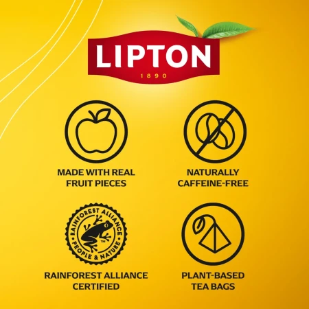 Lipton Fruit Tea Lemon & Ginger Refresh Tea Bags 7.webp