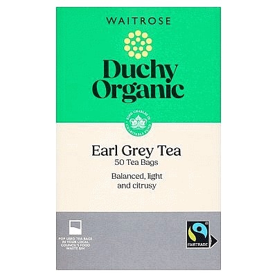 Przejdź do produktu Waitrose Duchy Organic Earl Grey Tea 50 Tea Bags 125g