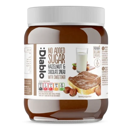 Diablo No Added Sugar Hazelnut Chocolate Spread 350g.webp