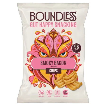Boundless, Smoky Bacon Chips, Sharing Bag 80g 2.webp