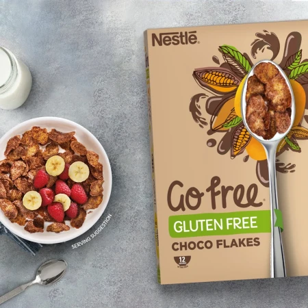 Go Free Gluten Free Chocolate Cornflakes Breakfast Cereal 3.webp