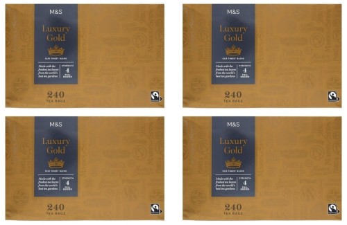 Przejdź do produktu  Marks & Spencer M&S MULTIPACK Luxury Gold Tea 4 x 240 Tea Bags