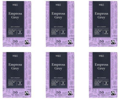 Przejdź do produktu Marks & Spencer M&S Empress Grey MULTIPACK 6 x 50 Tea Bags 