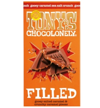 Tony's Chocolonely Filled Gooey Salted Caramel & Crunchy Caramel Pieces 135g 3.webp