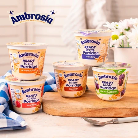 Ambrosia Ready to Eat Porridge Oat Cereal Pot Raspberry Layer 7.webp