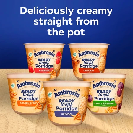 Ambrosia Ready to Eat Porridge Oat Cereal Pot Raspberry Layer 5.webp