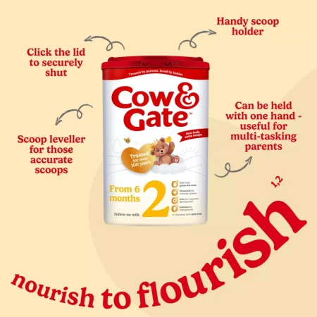 Cow & Gate 2 Follow On Baby Milk Formula Powder 6-12 Months 3.webp