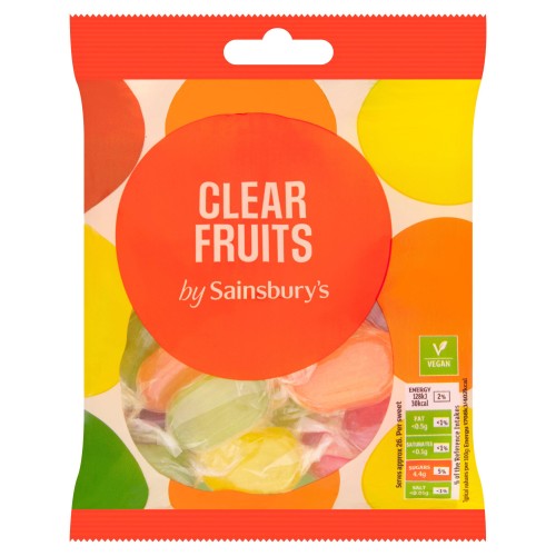 Przejdź do produktu Sainsbury's Clear Fruits Hard Boiled Sweets 200g