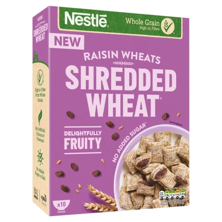 Shredded Wheat Bitesize Raisin Wheats Cereal 450g.webp
