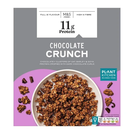 Marks & Spencer High Protein Vegan Chocolate Crunch 500g 2.webp