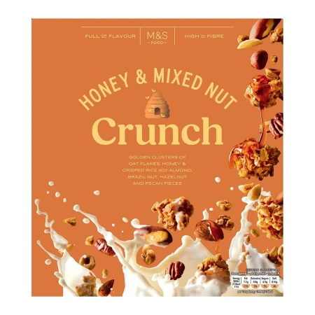 M&S Honey & Mixed Nut Crunch 500g.webp